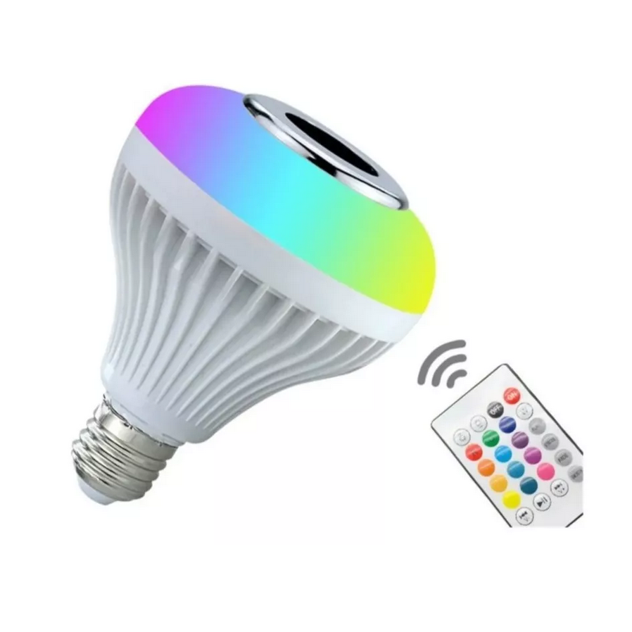 Foco Led Bocina Bluetooth 12W